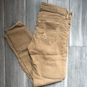 MOTHER 25 looker ankle fray in blow out